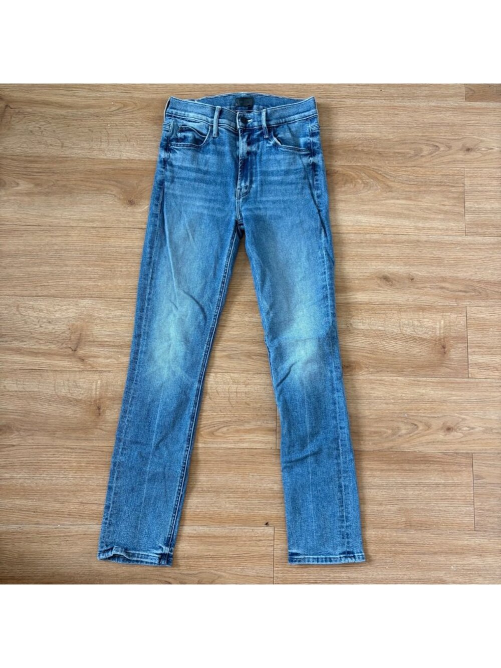 Mother The Mid Rise Dazzler Ankle Denim Jeans Blue Women’s Size 25